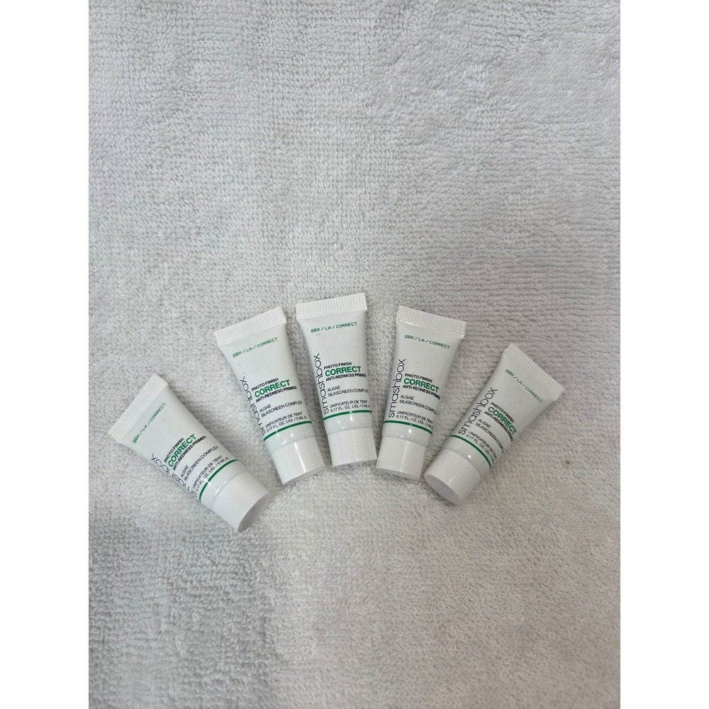 Smashbox Photo Finish Correct Anti-Redness Primer set of 5 New